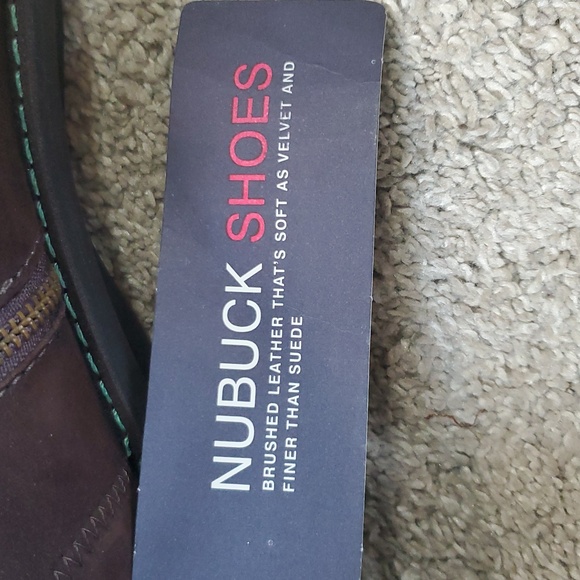 NWT GAP Kids Dark Brown Suede Boots/ Leather Upper. Size 2 - Picture 12 of 14